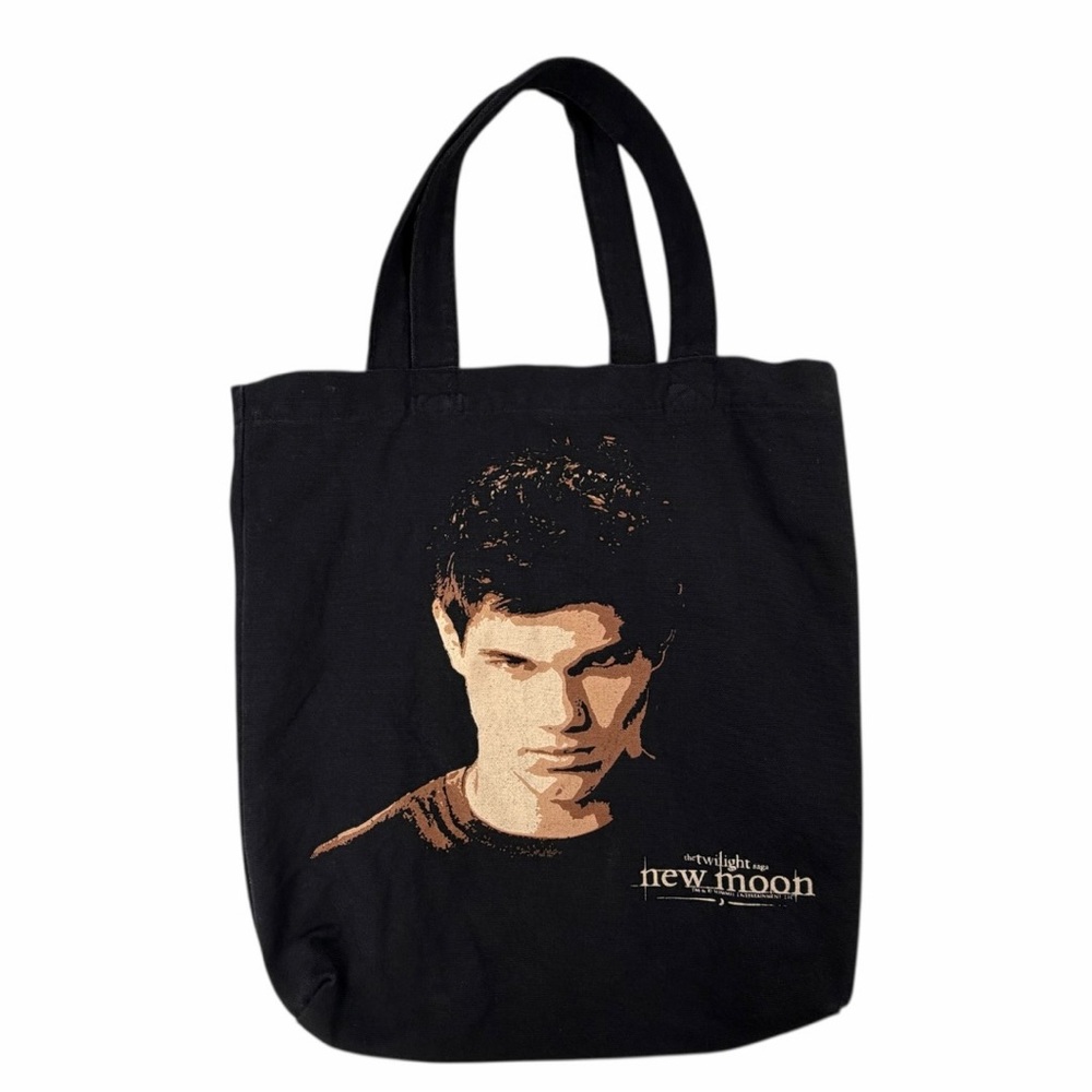 Twilight Saga New Moon “Team Jacob” Black Canvas Tote Bag